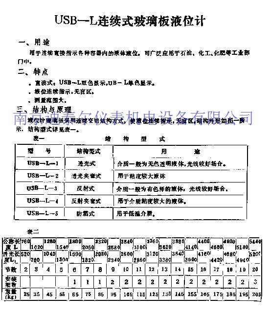 玻璃板液位计