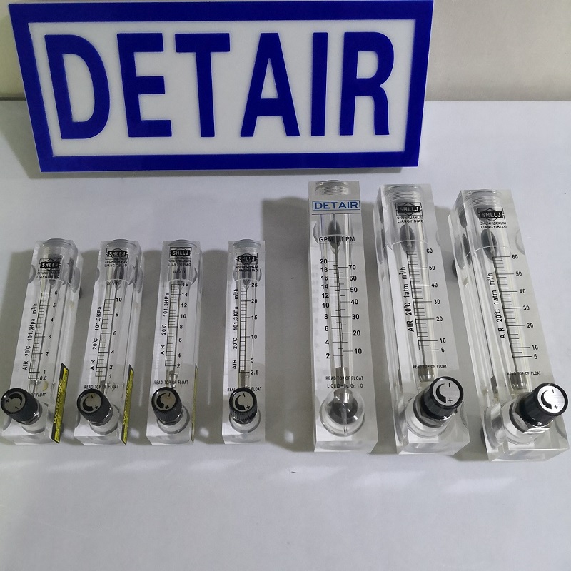 液体有机玻璃流量计,方型面板式安装,带调节阀或者不带阀流量计