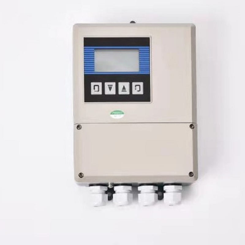 分体式电磁流量计 10m电缆 316L电极 衬四氟 方型表头 法兰流量计