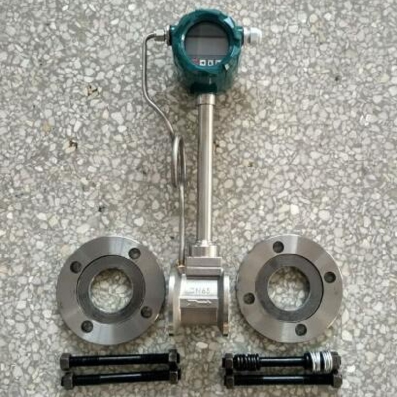 温度压力补偿一体型智能涡街流量计,24VDC/锂电池供电蒸汽流量计